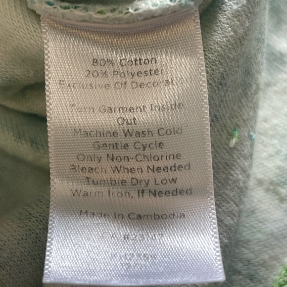 Talbots Green Blue Medallion Print Terry Cloth Swimwear Cover Up Size XS - Picture 10 of 10